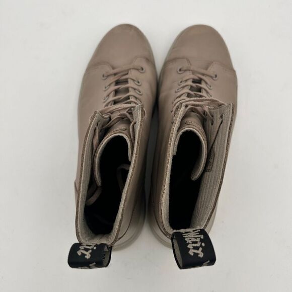 Dr Martens Boots TALIB SENDAL Men’s 12 TAUPE high-top soft leather AirWair™ - Picture 5 of 10